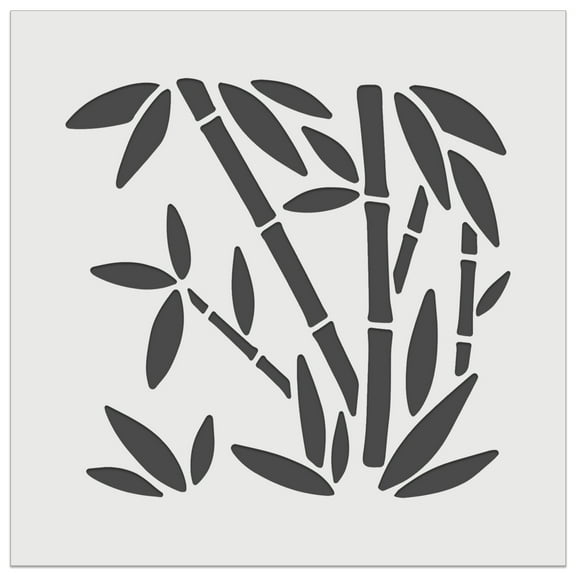 Bamboo Plants DIY Cookie Wall Craft Stencil - 5.5 Inch