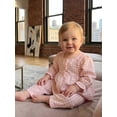 thumbnail image 6 of Loicainy Baby Toddler Girls Fall Clothes Set 6 12 18 24 Months 2T 3T 4T 5T Plaid Square Neck Button up Long Sleeve Shirt and Elastic Pants 2 Piece Outfits, 6 of 9