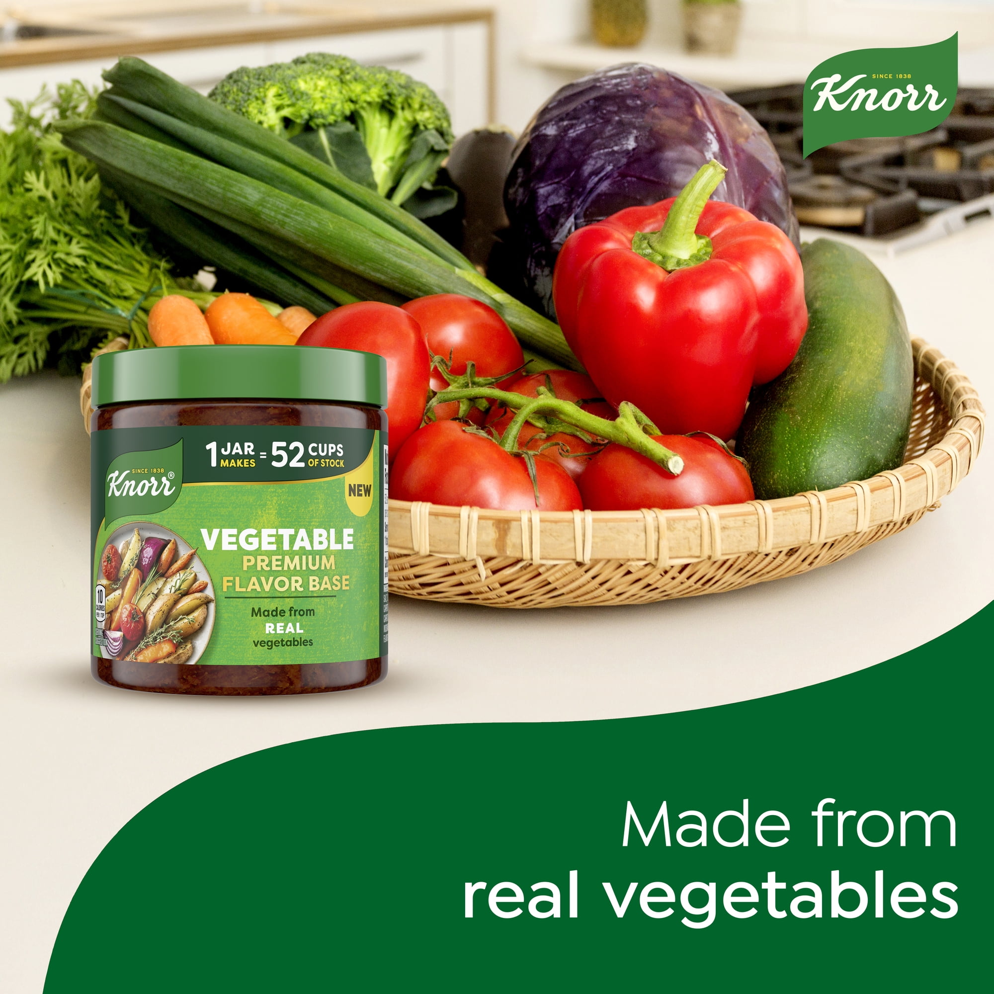 Knorr Bouillon de Légumes Premium en Pâte – 311g | Polyvalent et Facile à Utiliser KNORR BASE SAVEUR LÉGUMES