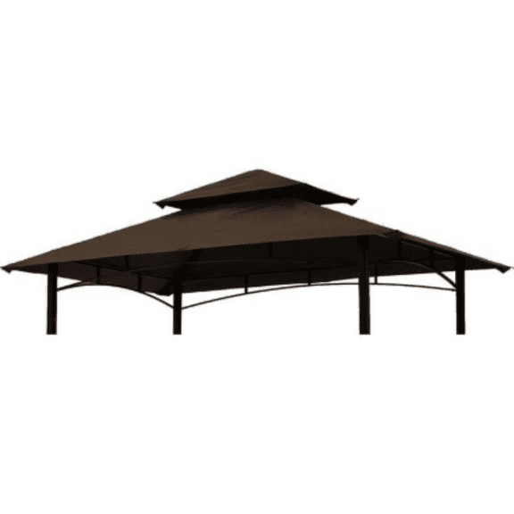 Grill Gazebo Replacement Canopy Roof  5x8 Outdoor Grill Shelter Canopy Top Double Tiered BBQ Tent Cover Fit for Model