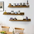 36 inch Large Floating Wall Shelves Set of 3, Wall Shelf for Bedroom