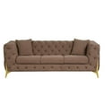 thumbnail image 4 of Contempo Buckle Fabric Modern Style 2 PC Made with Wood in Brown Color, 4 of 11