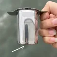 thumbnail image 3 of Tazas, Tazas para Empinar Té y Café de Hojas Sueltas 3 Piezas Colador de Malla Infusor de Té de Acero Inoxidable 18/8 Extra Fino con Gran Capacidad y Tamaño Perfecto Asas Dobles para Colgar, 3 of 4