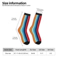 thumbnail image 2 of Balery Mexican Serape Blanket Stripes Calcetas Largas con Estampado para Hombre y Mujer – Suaves y Transpirables, Talla Única (US 5-11), 2 of 6