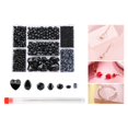 thumbnail image 4 of de cristal de 3100 Uds., de cristal para , joyería, kit de abalorios con caja tenedor de bricoje, colr, Negro Gloria cuentas de fabricación de joyas, 4 of 9