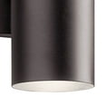 thumbnail image 2 of Kichler 12" 1 Light Integrated LED Textured Architectural Bronze Cylinder Outdoor Wall Sconce, 2 of 7