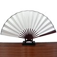thumbnail image 1 of Abanico plegable en blanco de 10 pulgadas y 8 pulgadas, abanico en blanco de estilo chino, abanico publicitario, adornos de abanico plegables de tela de seda, 1 of 5
