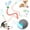 Grey, variant on 1 Packs Speed 2.0 Tail Interactive Cat Toys for Indoor Cats, Chirping & Motion Activate Cat Toy, Smart Kitten Rolling Ball Moving Ball Toys, Rechargeable Dog Cats Bal l for Enrichment Exercise