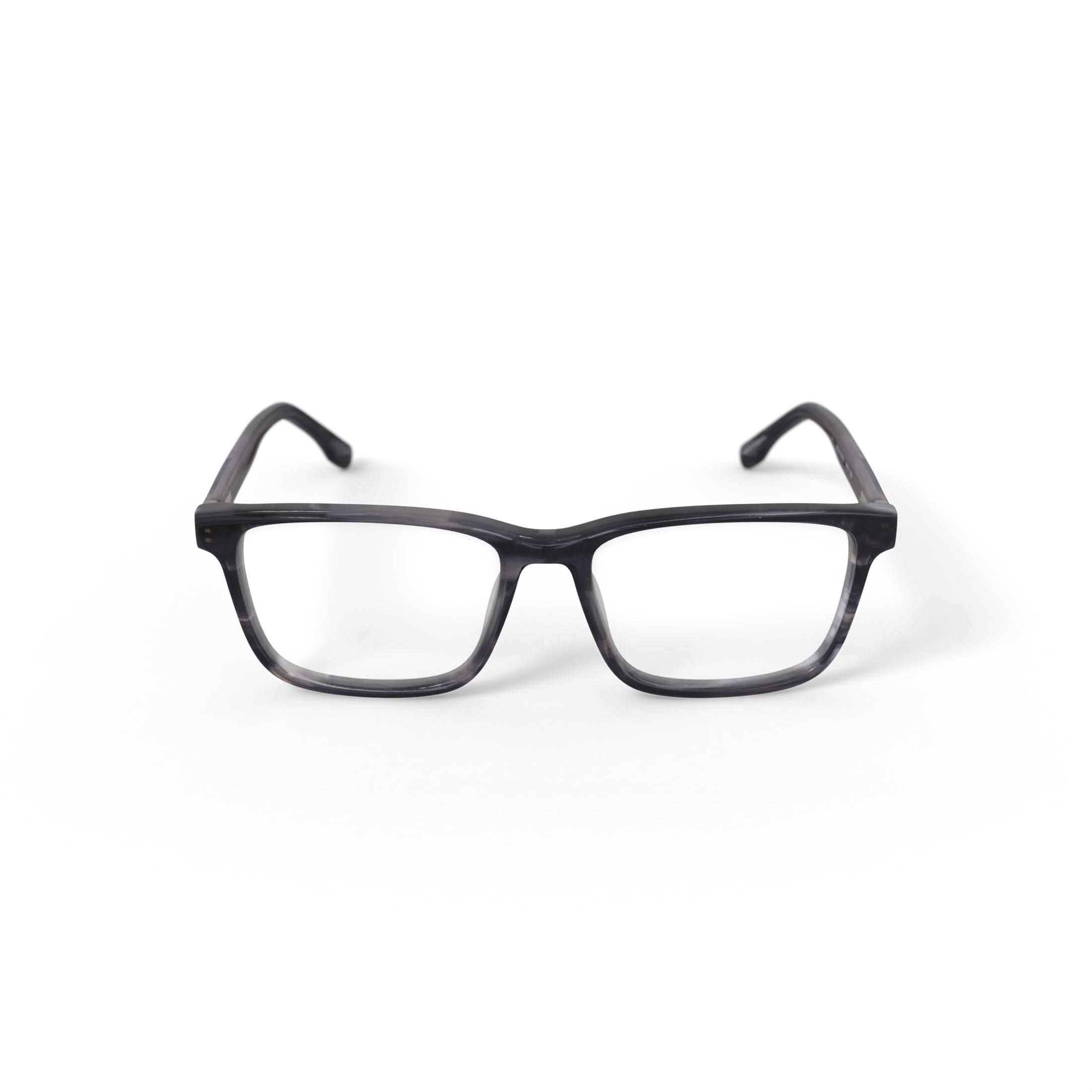 Walmart Men's Kelele Rectangular Prescription Eyeglasses with Case, Grey Tortoise