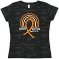 thumbnail image 3 of Inktastic Multiple Sclerosis Awareness Orange Ribbon Rainbow Women's T-Shirt, 3 of 5