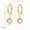 Golden White, variant on PULABO Emerald Earrings Vintage Exquisite Ear Jewelry For Wome