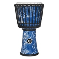 Latin Percussion 10" Rope Tuned Circle Djembe with Perfect-Pitch Head (Blue Marble)