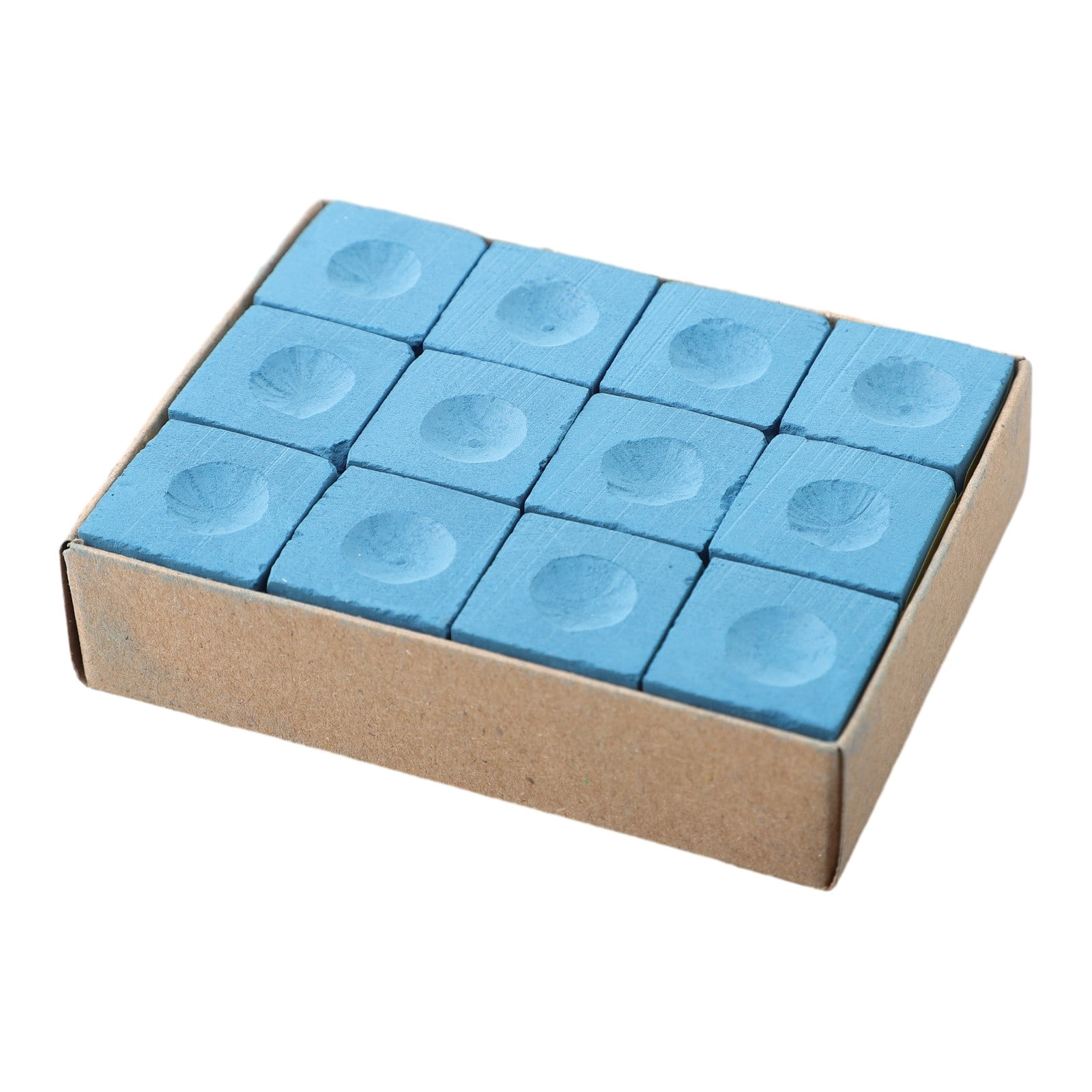 12 Pcs Cubes Chalk Blue, Snooker & Pool Pioneer Cue Chalk, Billiards Snooker Cue Chalk Billiards Non-slip Chalk Indoor Sports Accessories Snooker Accessories