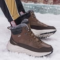 thumbnail image 3 of SKIUHS Men's Brown Winter Snow Boots – Warm-Lined, Waterproof & Anti-Slip for Outdoor Comfort, 3 of 8