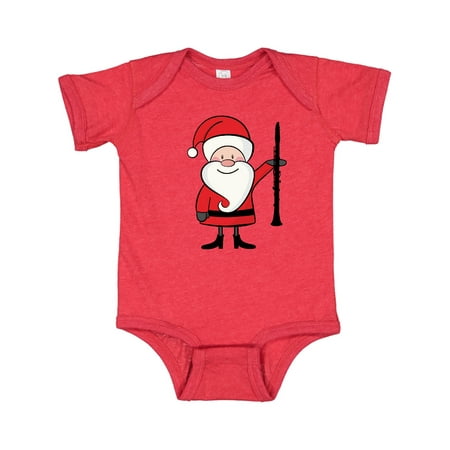 

Inktastic Clarinet Christmas Music Santa Gift Baby Boy or Baby Girl Bodysuit