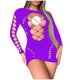 thumbnail image 3 of Lencería de mujer, malla hueca, medias de manga larga, body de nailon para mujer, 3 of 3
