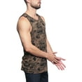 thumbnail image 4 of G-Style USA Men's Straight Hem Long Length Tank Top TT60 - New Olive Camo - 2X-Large, 4 of 7