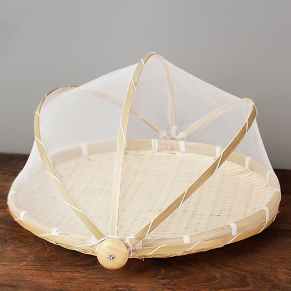 Panier De Rangement Tissé Plateau De Service Rond En Rotin Corbeille De