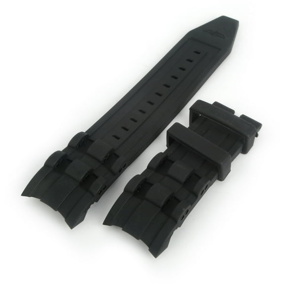 26mm Black Rubber Watch Band for Invicta Pro Drive 6981-23698-23427-23426-22338 Sweatproof Strap Only