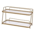 thumbnail image 4 of veasfak Cosmetic Rack Bathroom Organizer Shelf Storage Box Bathroom Countertop Organizer Golden, 4 of 9
