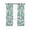 Aqua, variant on Green Floral Blackout Curtains, Light Blocking Print Window Curtains, Farmhouse Garden Flowers Botanical Thermal Insulated Window Drapes for Living Room Kitchen Cafe 2 Panels, 104"W x 72"L