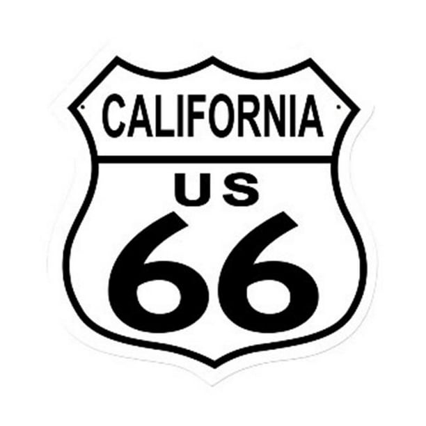 Past Time Signs RD011 Route 66 California Street Signs Shield Metal ...