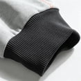 thumbnail image 5 of LODIENY Men Fall Crew Neck Sweatshirts Raglan Long Sleeve Color Block Casual Shirt Classic Fit Casual Fashion Athletic Shirts Gray M, 5 of 5