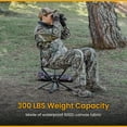 thumbnail image 4 of ARROWHEAD OUTDOOR 360° Degree Swivel Hunting Chair Stool Seat, Perfect for Blinds, No Sink Feet, Supports up to 450lbs, Carrying Case, Steel Frame, Fishing, High-Grade 600D Canvas, USA-Based Support, 4 of 9