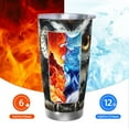 thumbnail image 6 of KLL Whimsical Owl On Branch Print 40oz Stainless Steel Insulated Car Cup with Spillproof Lid - Keep Your Drink Hot or Cold on the Go-Straw Two-piece Set, 6 of 8