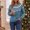Blue-C, variant on FRSASU Women's Casual Round Neck Vintage Fair Isle Yoke Knit Sweater Long Sleeve Fall Pullover Blue-C