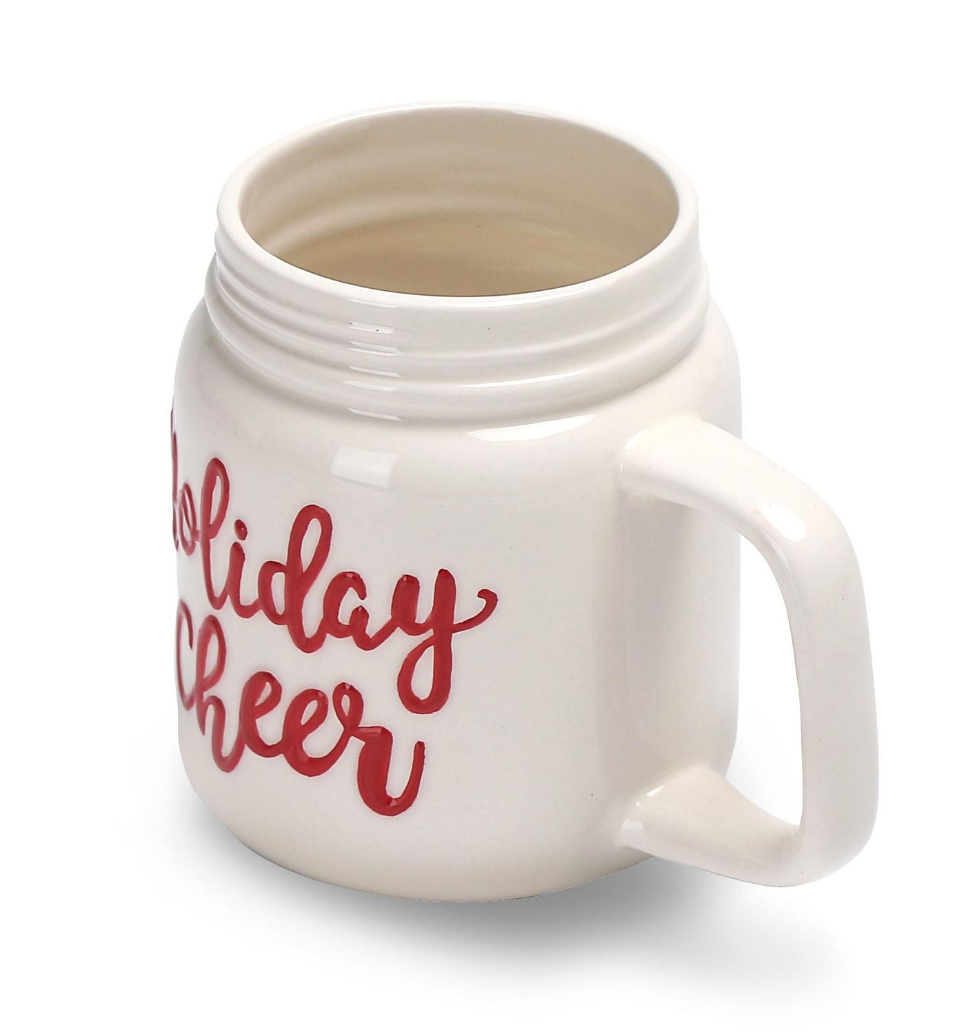 Holiday Time Mason Cup of Cheer Mug, 2-Piece
