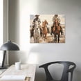 thumbnail image 3 of Nawypu Cowboys and Horses Farm Western Painting, 20x16in, Gallery Wrapped Canvas, 3 of 4