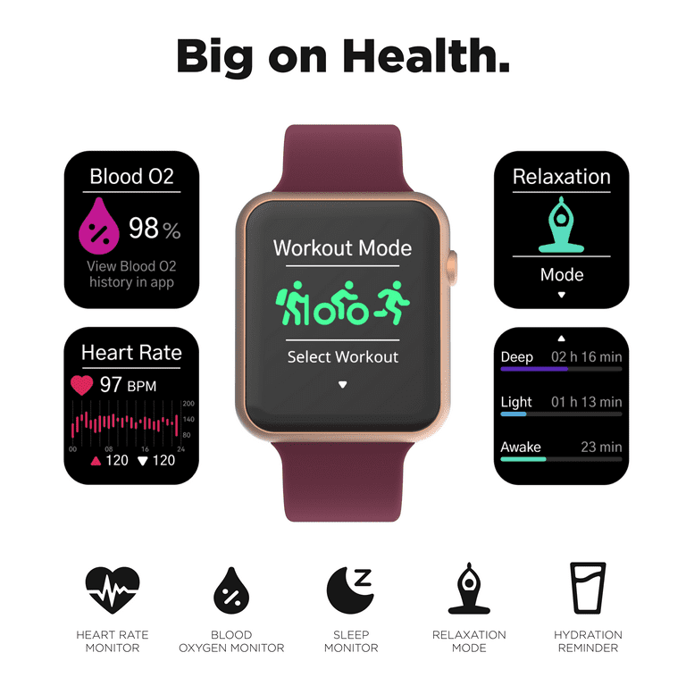 Itouch Air 4 Unisex Adult Smartwatch Jillian Michaels 90 Days