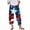 Navy-45, variant on LIBRCLO Independence Day Womens Capris Pants Printed Loose Wide Leg Pants Summer Comfortable Fashion Trousers