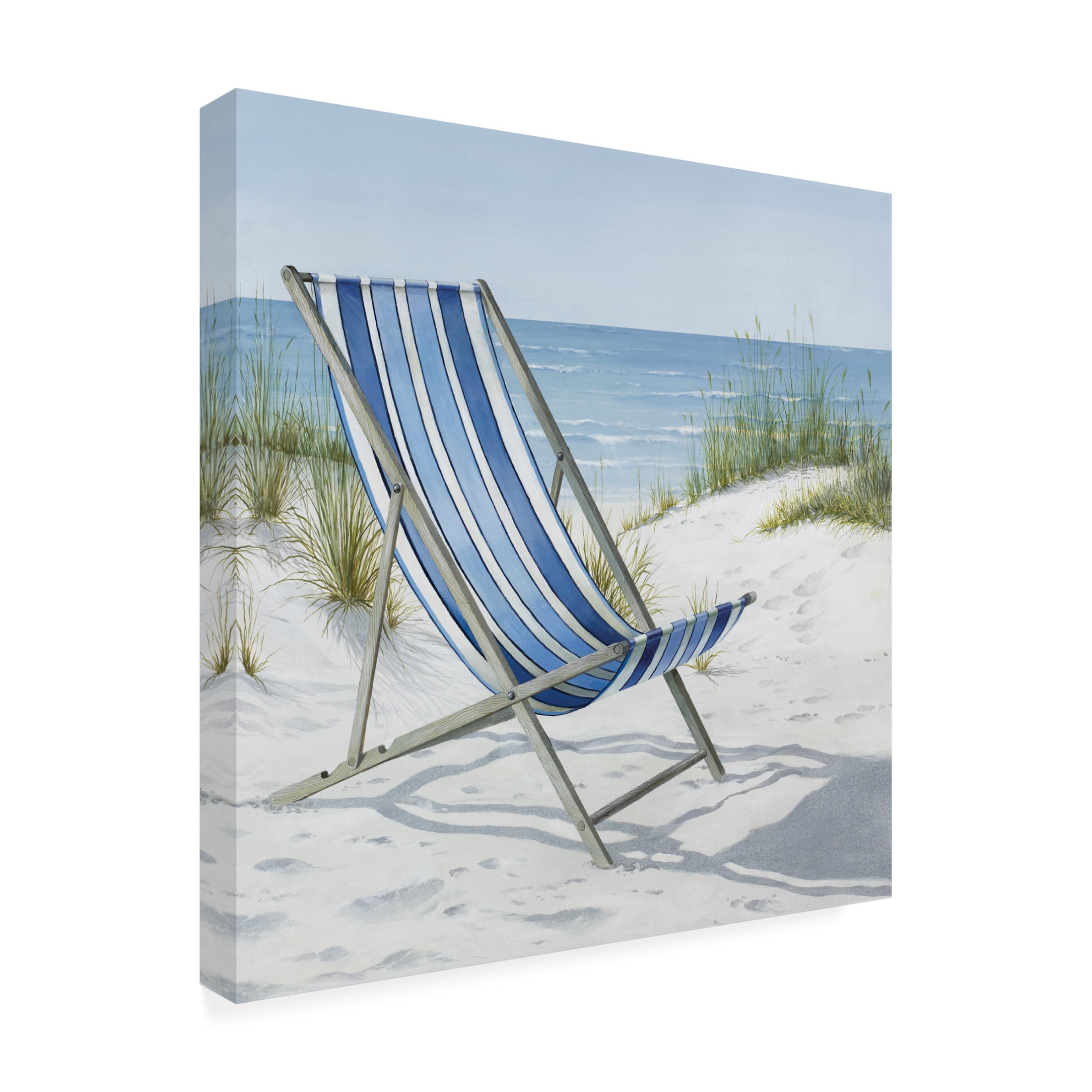 Canvas Wall Art - Max Maxx 'Beach Day 1' Wall Art for Living Room, Bedroom, or Office Décor by Trademark Fine Art - 35 x 35 Inches