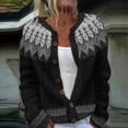thumbnail image 2 of Jindong Cardigan Tricoté Confortable à Imprimé Floral en Peluche pour Femmes, 2 of 4