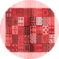 thumbnail image 1 of Ahgly Company Indoor Round Abstract Red Contemporary Area Rugs, 6' Round, 1 of 4