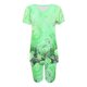 thumbnail image 4 of Blusas para las Mujeres Casual Impreso Cuello en V Manga Corta Blusa Pantalones Cortos, Conjuntos de Ropa para las Mujeres, 4 of 5