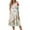 Mint Green, variant on WTOBBY Women's Classic Floral Print V-Neck 3/4 Sleeve Midi Dress, Timeless Sundress with Feminine Details for Various Occasions,Army Green L