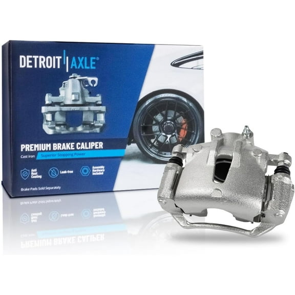 Detroit Axle - Front Right Brake Caliper with Bracket Replacement for Kia Forte Koup Forte5 Hyundai Elantra 2.0L