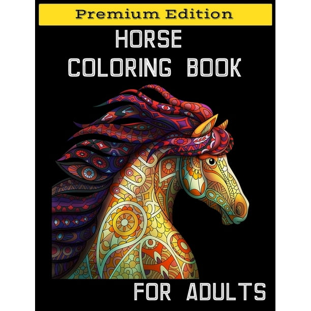 Download Horse Coloring Book for Adults : Relaxation Coloring Books with Creative Horses and Stress ...