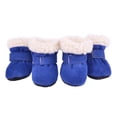 thumbnail image 2 of Protección de Patas para Interiores Y Exteriores Botines para Mascotas Botas Mullidas Cálidas Y Cómodas para Perro azul Yinane Pet Dog Puppy Shoes, 2 of 8