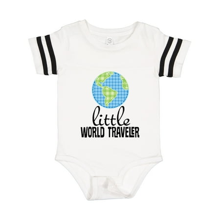 

Inktastic Little World Traveler Gift Baby Boy or Baby Girl Bodysuit