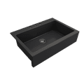 thumbnail image 2 of Bocchi 1551-0120 Nuova Pro 34" Undermount Single Basin Fireclay Kitchen Sink - Matte Dark, 2 of 7