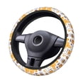 thumbnail image 2 of Cauagu Honey Bee Set Print Car Steering Wheel Cover - Universal Car Accessory for Diverse Cars for Steering Wheel with a Diameter of 14.5"-15", 2 of 7
