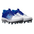 thumbnail image 2 of Under Armour Yard Low TPU Baseball Cleats Royal | White Size 11 Medium, 2 of 5