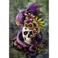 thumbnail image 1 of Cuadros Decorativos (DE2926) 5D DIY taladro completo diamante pintura calavera punto de cruz bordado mosaico Kit 30x40cm, 1 of 1