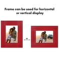 thumbnail image 6 of Americanflat 5x7 Picture Frame Polished Crystal Clear Glass Hampton Collection Distressed Frames Wall - Red, 6 of 8