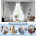 thumbnail image 6 of Bailu 2 Panels Stars Blackout Curtains for Bedroom Girls Kids Baby Window Curtain Double Layer Star Cut Out Aesthetic Living Room Decor Wall Home Decorations Curtain,W60 x L106 Inches,Gary, 6 of 7