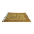 thumbnail image 2 of Ahgly Company Machine Washable Indoor Square Medallion Brown Traditional Area Rugs, 6' Square, 2 of 4